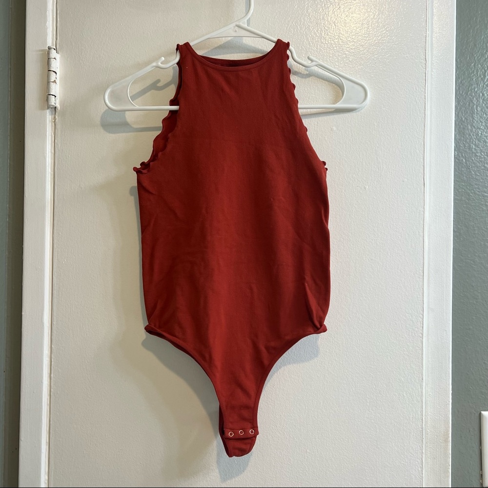 Free People - Red Bodysuit